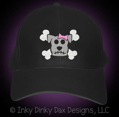 Cool Girlie Dog Skull Hat