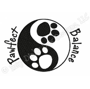 Dog Lover Yin Yang Embroidery