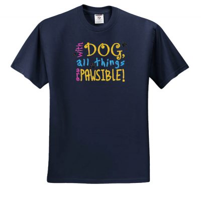 Embroidered Dog Lover T-shirt