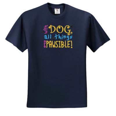 Embroidered Dog Lover T-shirt