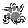 Tribal Paw Embroidery
