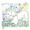 Pembroke Welsh Corgi Embroidery Art