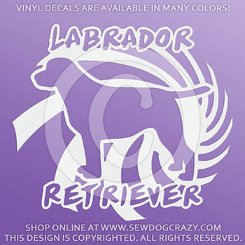 Cool Labrador Car Sticker