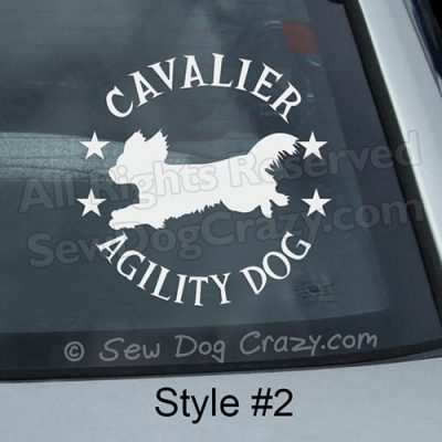 Cavalier King Charles Spaniel Agility Sticker
