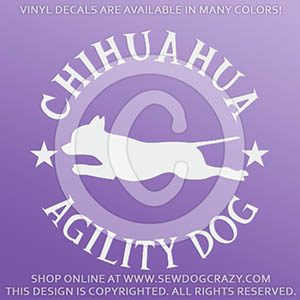 Chihuahua Agility Decals