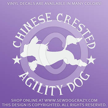 Chinese Crested Agility Decals