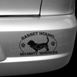 Funny Basset Hound Bumper Sticker