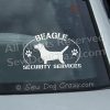 Beagle Security Car Window Sticker