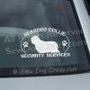 Bearded Collie Protection Window Stickers