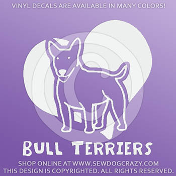 Cute Bull Terrier Stickers