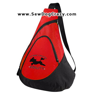 Embroidered Chinese Crested Agility Bag
