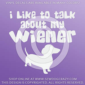 Wiener Dog Vinyl Stickers