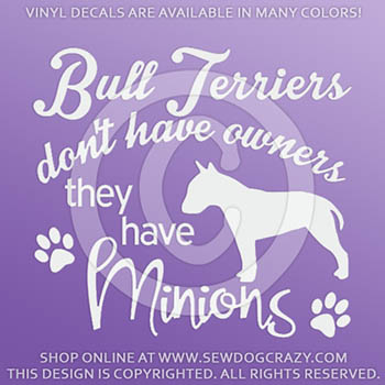 Funny Bull Terrier Stickers