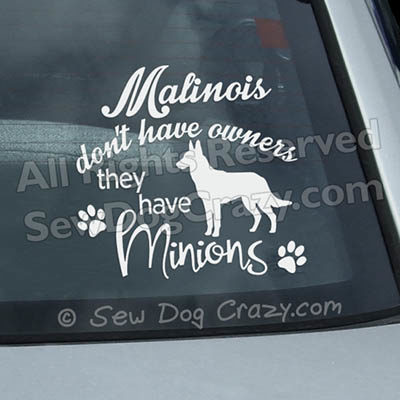 Funny Malinois Window Stickers
