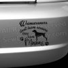 Funny Weimaraner Car Decals