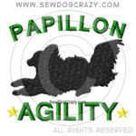 Embroidered Papillon Agility Shirts