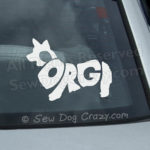 Corgi Car Window Sticker