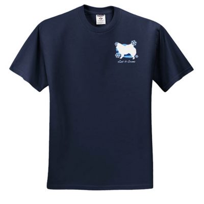Winter Wonderland American Eskimo Dog Embroidered Shirt