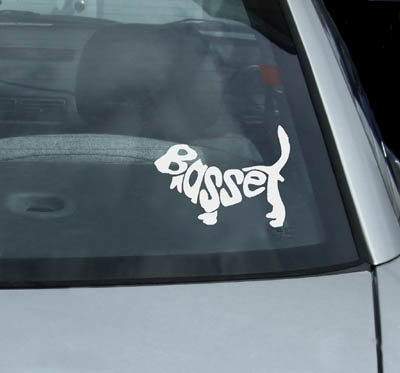 Basset Hound Car Sticker