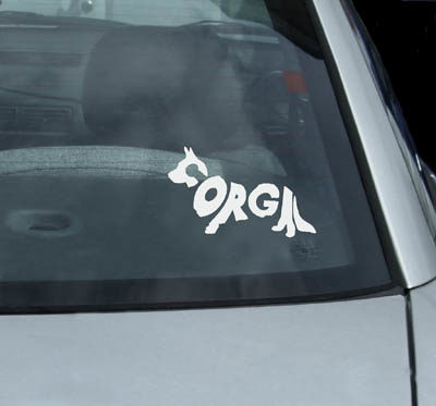 Corgi Car Stickers