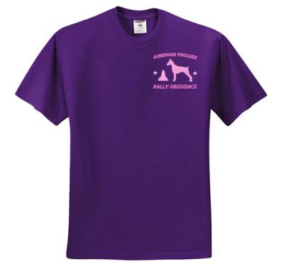 Embroidered Rally Obedience Doberman TShirt