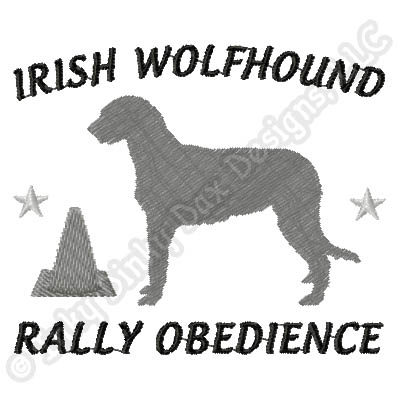 Rally Irish Wolfhound Embroidery