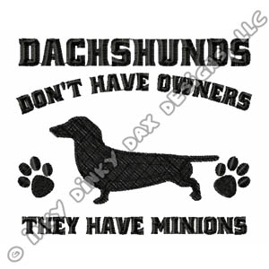 Funny Dachshund Embroidery