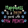 Happiness Paw Prints Embroidery