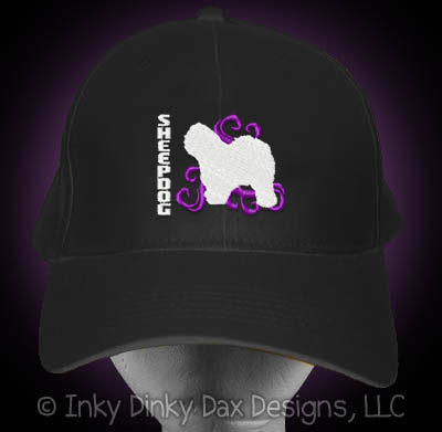 Cool Embroidered Old English Sheepdog Hat