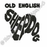 Cool Old English Sheepdog Embroidery