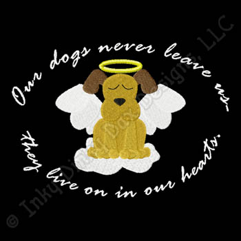 Dog Angel Embroidery