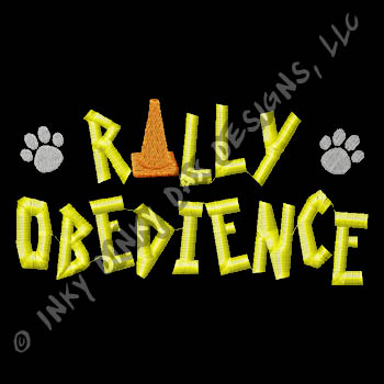 Crazy Rally Obedience Embroidery
