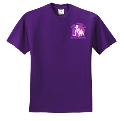Purple Embroidered Rally-O TShirt