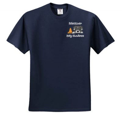 Embroidered Schnauzer T-Shirt