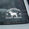 Protected by a Labrador Window Sticker