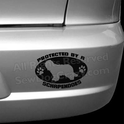 Protected by a Schapendoes Bumper Sticker