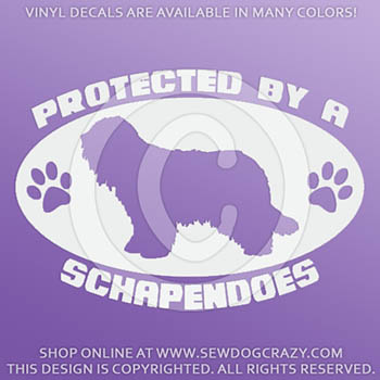 Protected by a Schapendoes Decal