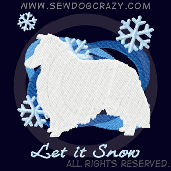 Snow Sheltie Embroidered Shirts
