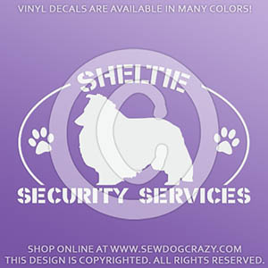 Sheltie Protection Decals