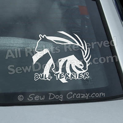 Cool Bull Terrier Window Decals