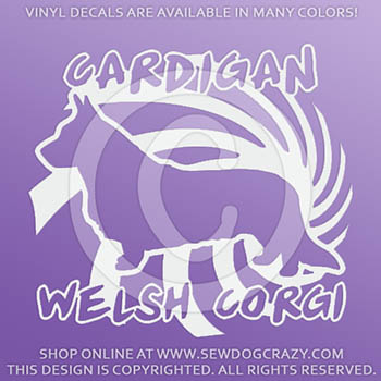 Cool Cardigan Welsh Corgi Decals