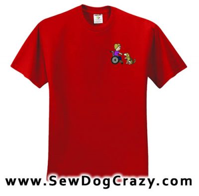 Embroidered Beagle Therapy Dog TShirts