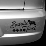 Bearded Collie Taxi Bumper Sticker
