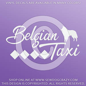 Belgian Sheepdog Taxi Decals
