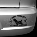 Cairn Terrier Security Car Decals