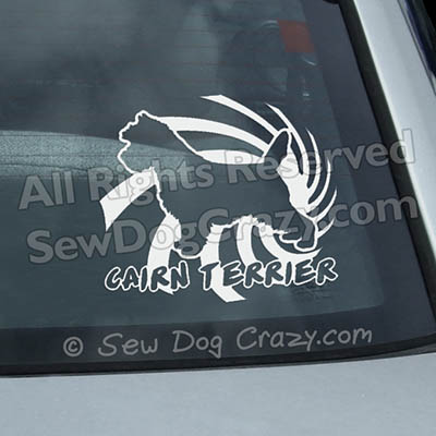 Cairn Terrier Window Stickers