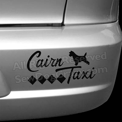 Cairn Terrier Taxi Decal