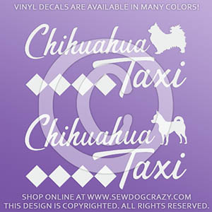 Chihuahua Taxi Decals