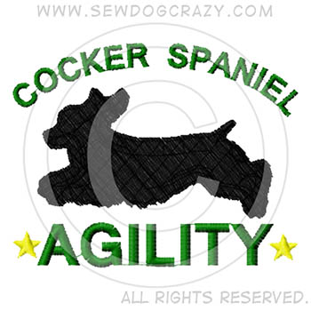 American Cocker Spaniel Agility Shirts