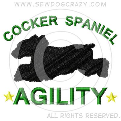 English Cocker Spaniel Agility Shirts